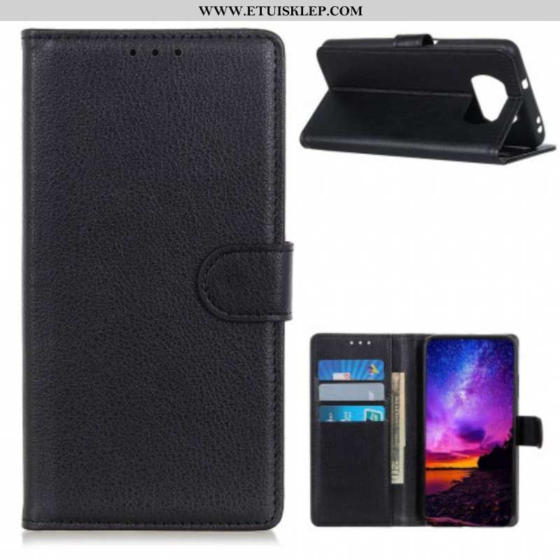 Etui Folio do Poco X3 / X3 Pro / X3 NFC Sztuczna Skóra Liczi